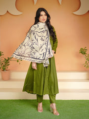 Doodle Art Odhni (Beige)