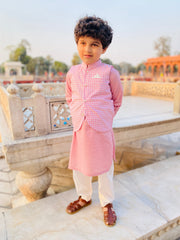 Blush Waistcoat set Dress for Boys