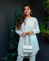 White Two Piece Suit