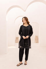 2PC Embroidered Dress-1073