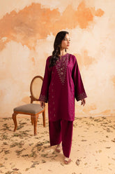 2PC Summer Luxury Embroidered Dress - 1095