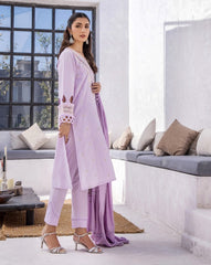 Calico Aster Embroidered Lawn 3PC