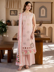 SL - 01 A | 3 PC Embroidered Lawn