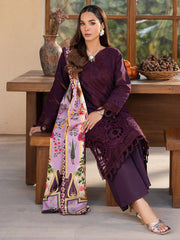 SL - 02 B | 3 PC Embroidered Lawn