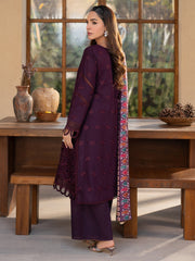 SL - 02 B | 3 PC Embroidered Lawn