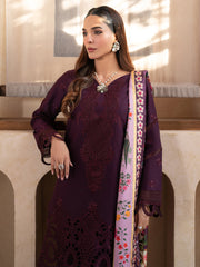 SL - 02 B | 3 PC Embroidered Lawn
