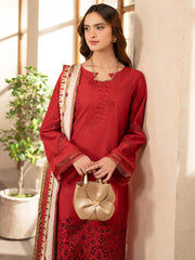 SL - 06 A | 3 PC Embroidered Lawn