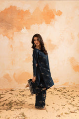 2PC Summer Luxury Embroidered Dress - 1086