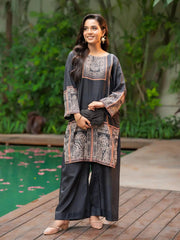 Noor e Shab | 2 Piece | Printed | Black Tngmdstore