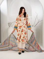 Gul Bahar | 3 Piece | Printed | Peach Tngmdstore