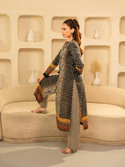 Ikat Dot | Pure Lawn | 2 Piece | Black