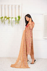 3 Pc Embroidered Lawn Suit