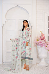 3 Pc Embroidered Lawn Suit