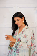 3 Pc Embroidered Lawn Suit