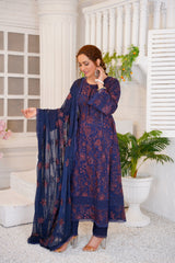 3 Pc Embroidered Lawn Suit