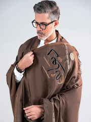 Deewana Shawl | Embroidered | Choco Brown TNG by MD