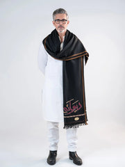 Deewana Shawl | Embroidered | Black TNG by MD