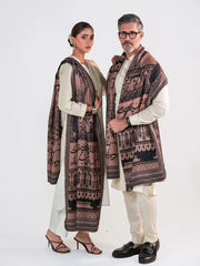 Taj Mahal Shawl (Brown) TNG by MD