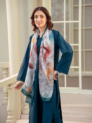 Rang jaa Silk Stole (Green Multi) Tngmdstore
