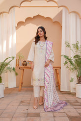 3 PC - Embroidered Karandi Pret