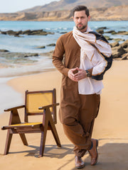 Alfaz e Iqbal Stole (Beige-Men)