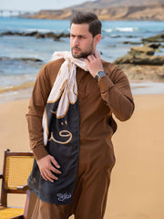 Alfaz e Iqbal Stole (Beige-Men)