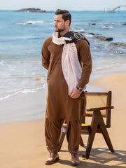 Alfaz e Iqbal Stole (Beige-Men)