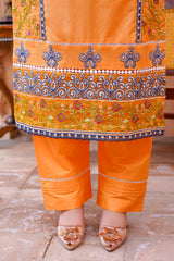 3 PC Embroidered Lawn Dress