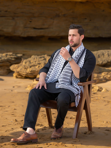Palestine B&W Stole (Men)