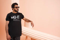 Short Sleeve Printed Black T-Shirt