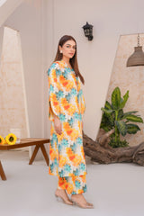 Vibrant Floral Lawn Suit - Ready to Wear
