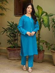 Aasmaan | Co-Ord Set | Turquoise Blue Tngmdstore