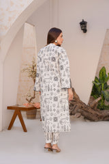 Classic White Intricate Lawn Suit - Ready to Wear 2PC