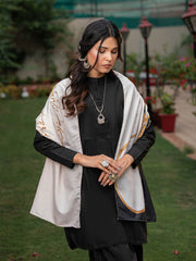 Alfaz e Iqbal Stole | Beige