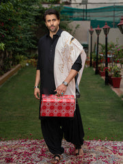 Alfaz e Iqbal Stole | Beige