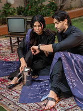 Jaun Elia Stole (Voilet Blue)