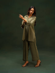 Aura | Co-Ord Set | Olive Green