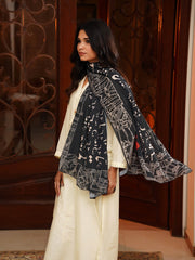 Ishq ke Tukre Stole (Black)