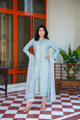 3 PC KARANDI Embroidered Dress