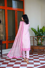 3 PC KARANDI Embroidered Dress