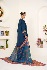 Zinc Embroidered Viscose 3-Piece Pret Suit with Multicolor Dupatta