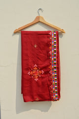 Sindhi Hurmich Maroon Chaddar