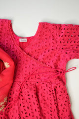 Schiffli Angrakha Set