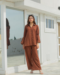 Brown Two Piece Suit