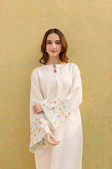 2PC Embroidered Dress-1071