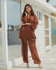 Brown Two Piece Suit