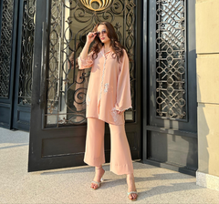 PEACH Scallop Co-ord set