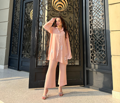 PEACH Scallop Co-ord set
