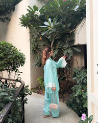 Aqua Farshi Shalwar
