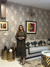 Khaki brown Embroidered